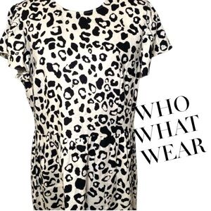 WHO WHAT WEAR Beautiful LINEN-LOOK DRESS Size: Medium